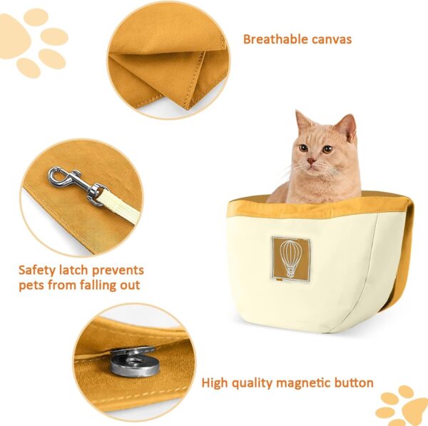 Cature Care by Nature Dog Purse Carrier for Small Dogs, Airline Approved Soft Sided Pet Carrier with Pockets, Ventilated Dog Carrying Bag for Puppy Cat, Dog Travel Supplies Bag (Beige)