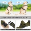 FYA Dog Harness with 1.5M Leash Set,No-Pull Reflective Pet Vest Harness, Adjustable Waterproof Oxford Fabric Dog Vest with Handle,Easy Control for Medium Large Dogs
