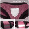 71rLmvWDhiL._SL1080_.jpg Heart Home Reflective Dog Harness With Adjustable Leash|Breathable Polyester Mesh Fabric With Top carry Handle|Small Size|HAT-818|Comfortable No-Pull Grip|Quick Release Buckles|Stylish Design|Pink