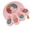 Foodie Puppies Pet Puzzle Toy for Dispensing Treats, Pet Toys Game for Training and Slow Feed, Non-Slip Feeder Designed for Dog, Puppies, Cats & Kittens Color May Vary (Paw Shape)