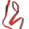 Adjustable Breathable Dog Chest Belt Harness and Padded Leash Belt for Adult Breeds | Comfortable for Training, Walking, Running (Red Color - 1 Inch)