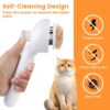 71rkGDRhvML._SL1500_.jpg Pet Steam Brush for Dogs & Cats | Self-Cleaning Grooming Comb with Water Spray, Anti-Static, Massage Bristles | Portable Pet Hair Remover for Long & Short Fur (Multicolor)