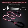 Petology Dog Leash 4FT Long, 1cm Thick Reflective Heavy Duty Rope with Anti-Slip Padded Handle for Small Dogs