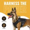 71sPoeML35L._SL1500_.jpg Tactical Dog Harness with Handle, No Pull Military Vest – Adjustable Heavy Duty Service Dog Harness for Training, Walking, Hiking – Padded, Escape-Proof Design (Small)