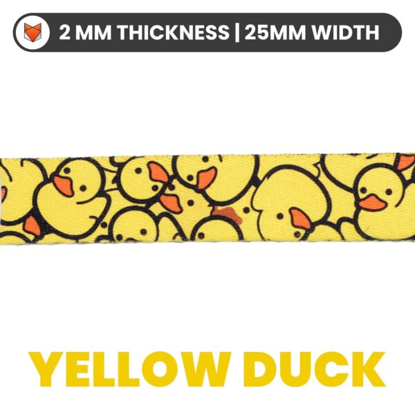 71sa7-hRqCL._SL1500_.jpg Wooflix Heavy Duty Nylon Dog Leash | Anti Slip Padded Handle Long Dog Leash | Highly Reflective Leash for Dogs | Dog Rope for Medium & Large Dogs | Dog Training Leash | (Yellow Duck, 5 Feet Long)