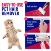 71sbn4P9lKL._SL1500_.jpg Portable Pet Hair Remover Roller for Dogs & Cats – Reusable Fur Remover Brush for Furniture, Clothes, Sofas, Car Seats & Beds | Easy-to-Clean, Eco-Friendly, No Sticky Tapes Needed (Roller)