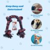 71t1FliHvEL._SL1500_.jpg Braided Rope Dog Toy, Dog Toys with Knot, Durable Cotton Rope Dog Chew Toy for Medium and Big Dogs- Washable (4 Knots Rope)