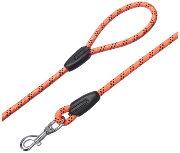 71t4xT31N4L._SL1500_.jpg amazon basics, Heavy Duty Reflective Dog Leash 4ft /122 cm Long Nylon Rope Leash with Anti-Slip Padded Handle for Medium & Large Dogs Durable Training Leash |12 mm Thickness | Pink