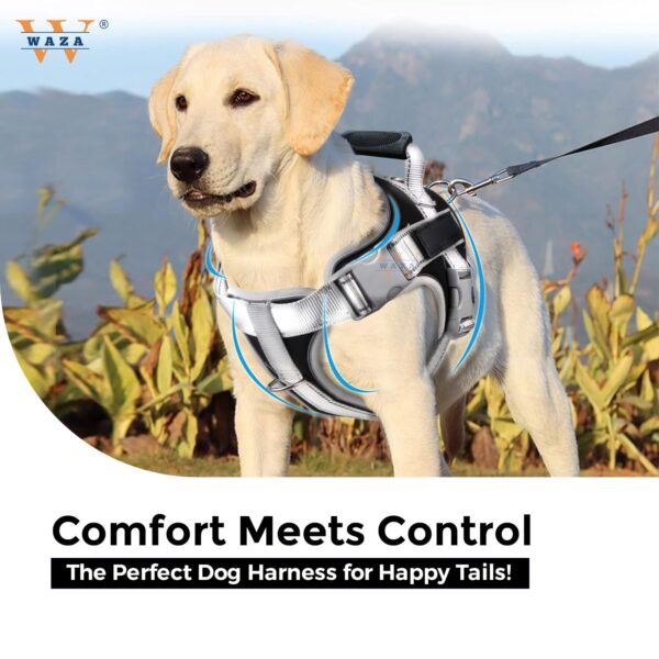 71tCx-D0AUL._SL1500_.jpg WESOT Heavy Duty Dog Harness for Medium Large Dogs Labrador American Bully No Pull Front & Back Clip Handle, Adjustable Belt Vest Harness for Training Hunting Walking