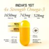 71tF3QFRe6L._SL1500_.jpg Ace Blend Outshine Omega 3 Fish Oil Capsules (60 Softgels) | 1650 Mg with 743 EPA & 528 DHA | 2 capsules for 4X Strength | No Fishy Burps | Supports Heart, Brain, Joints, Eye Health