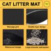 YellowCult Cat Litter Mat, Honeycomb Double Layer Design, Urine & Water Proof Material, Scatter Control, Less Waste, Easy to Clean,Washable, Non-Slip Kitty Litter Mats for Floor (30 X 45 Cm) 1 Pack-S