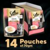71tT851tOpL._SL1500_.jpg Sheba Fine Premium Kitten (2-12 Months) Wet Cat Food, Chicken Premium Loaf, 70 g Pouch (Pack of 14), High-Moisture Gravy Kitten cat Food for Healthy Hydration