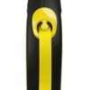 71tuSnrldlS._SL1500_.jpg Flexi Retractable Dog Leash, New Neon Tape Leash, 5m/16 ft, Holds up to 25 kg | Anti-Slip Grip Handle, One-Hand Brake System | Suitable for Medium Dogs | Yellow