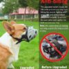Emily Pets Dog Muzzle to Prevent Barking, Biting and Chewing, Soft Rubber Basket Muzzle for Small, Medium and Large Dogs (1 - Poodle, Grey)