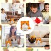Crochet Toys, Orange Cat Crochet Doll, Handmade Emotional Support Gift for Cat Lovers, Home Office Decor, Compact Size, Lightweight