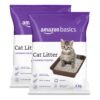 Amazon Basics Scoopable Smart White Bentonite Scented Cat Litter | 10 Kg | 5 Kg X 2 Packs | Organic | Bentonite From Turkey | Dust-Free | Lavender Fragrance
