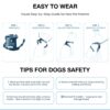 Pastel Dog Harness and Leash Set for Dogs and Cats | Adjustable No-Pull, No-Choke Soft Padded Pet Vest with Matching Leash | Comfortable, Cute and Stylish Walking Harness (Blue)