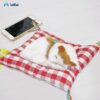 FunBlast Cute Sleeping Cat Plush Toy with Meow Sound, Toy Accessories for Car Dashboard, Gift for Kids, Realistic Cat Pet Toy (White+Brown)