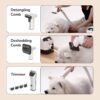 71v0nYszg3L._SL1500_.jpg All-in-One Pet Grooming Kit & Vacuum Suction for Dogs & Cats, 650 W, 26000Pa Ultra Powerful with 5 Accessories, Clippers & Trimmer, 1.8L Bin, For Pets of all Breeds & Sizes, 12 M Warranty