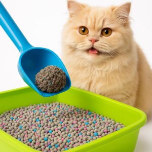 PawJoy Scented Cat Litter – 20kg | Super Fast Clumping, Odor Control, Fresh Citrus Fragrance, Low Dust Formula