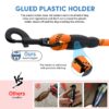 HANK Dog Leash | 3M Reflective Dog Rope | Soft Comfortable Handle | Heavy Duty Belt Hook | (Suitable Up to 10KG - Small Breed) - 5 Feet Long (S - Neon Orange)