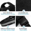 Berlin's PET ACCESSORIES Personalized Dog Harness with Pet Name & Phone Number, No Pull Dog Vest,Escape Proof Reflective Dog Harness, Custom Patches with Hook Backing (Black, Large (21-35KGS))