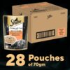 71wJbxgJRTL._SL1500_.jpg Sheba Fine Premium Adult (1+ Years) Wet Cat Food, Chicken with Tuna in Gravy, 70 g Pouch (Pack of 28), High-Moisture Gravy cat Food for Healthy Hydration