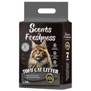 BarkButler x Scents of Freshness: Premium Grade Tofu Cat Litter 7.3L – Bio-Enzymatic Odour Control, Flushable Cat Litter – Unscented