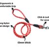 71xE-rey8OL._SL1500_.jpg Nylon Dog Rope Leash, Small - 48 inche (4ft), Red - 9mm