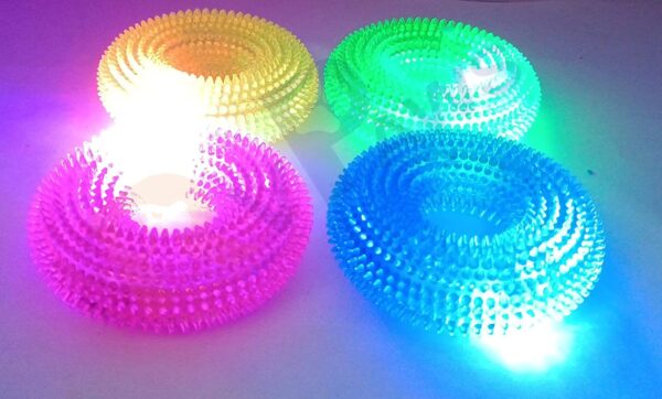 71xK3XYUNL._SL1500_.jpg RvPaws Dog Chew Toy LED Light Dog Toys for Small & Medium Dog Interactive Toy Dog Ring for Medium Large Dogs Puppy Chew Toys Pet Interactive Toy Ring