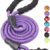71xXXa3j1wL._SL1500_.jpg Petology Dog Leash 4FT Long, 1cm Thick Reflective Heavy Duty Rope with Anti-Slip Padded Handle for Small Dogs