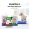 Amazon Basics Premium Pine Wood Cat Litter | 5 Kg | Unscented | 100% Natural | Biodegradable | Fast Absorption | Low Dust | Odor Control