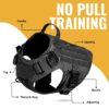 Tactical Dog Harness with Handle, No Pull Military Vest – Tactical Dog Harness with Handle, No Pull Military Vest – Adjustable Heavy Duty Service Dog Harness for Training, Walking, Hiking – Padded, Escape-Proof Design (Small)