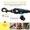 71y8yKPrOyL._SL1500_.jpg Furco Dog Leash Dog Belt Heavy Duty Nylon | Anti Slip Padded Handle Long Dog Leash Highly Reflective Leash for Dogs Rope for Medium & Large Dogs 12 mm Thickness (Black, 6.5 Feet Long)