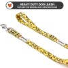 71yCa6Ef1iL._SL1500_.jpg Wooflix Heavy Duty Nylon Dog Leash | Anti Slip Padded Handle Long Dog Leash | Highly Reflective Leash for Dogs | Dog Rope for Medium & Large Dogs | Dog Training Leash | (Yellow Duck, 5 Feet Long)