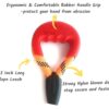 71yOs9qvWSL._SL1500_.jpg Short Rope Dog Leash, with Rubber Hand Grip, Orange - 24 Inch, 15mm