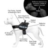 24x7 eMall Dog K9 Police Dog Harness Vest with Hook 24x7 eMall Dog K9 Police Dog Harness Vest with Hook and Loop Straps and Handle and Adjustable (XL- 28-38 Inch Girth, Black),210 gram