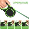 Pets Empire Adjustable Retractable Dog Leash 5 Mtr|Heavy Duty Leash for Pets with 360° Tangle Free Design |Strong Nylon Tape|Anti-Slip Handle| Built in Spring|One-Click Brake Pause|(Large, Blue)