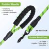 Petology Dog Leash 6FT Long, 1 Inch Thick Reflective Heavy Duty Rope with Anti-Slip Padded Handle for Medium & Large Dogs