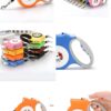 Heavy Duty Retractable Dog Leash with Torch – 5M Durable Pet Walking Leash Orange (PPL-139)