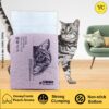 YellowCult Tofu Cat Litter Clumping & Flushable, Ultra Absorbent and Fast Drying, 100% Natural Ingredients, Ultra Odour Control, Really Dust-Free, Less Scattering [6 litres - Honeycomb Peach]