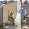 PANCA Cat Scratch Pad Mat for Wall, Sofa & Furniture Protection | 30x100cm Adhesive Cuttable Cat Scratcher Mat | Durable Sisal Texture Pad for Cats & Kittens – Prevents Scratching on Couch & Floor