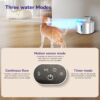 Motion Sensor Stainless Steel Pet Water Fountain for Cats & Dogs - 4L, Wireless, Battery Operated, 3 Modes Operation - Sensor, Timer & Continuous Flow, Triple Filtration System, 12M Warranty