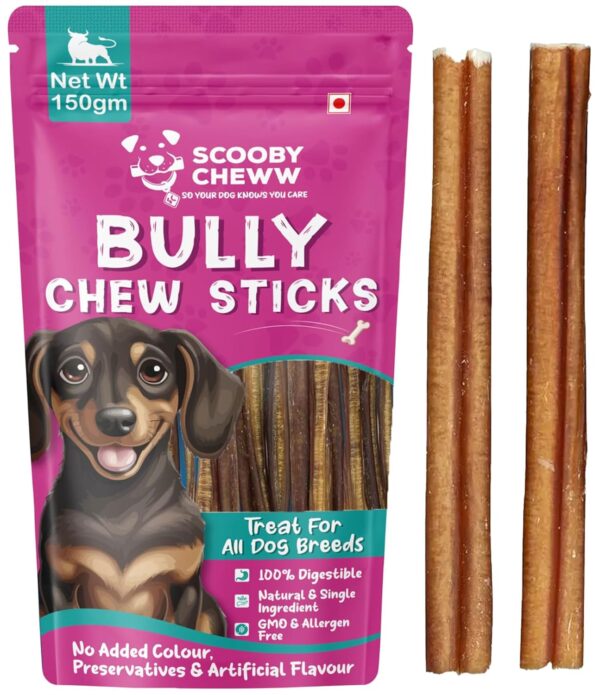 8138iUnnRHL._SL1500_.jpg Organic Dried Bully Chew Thick Sticks 100% Natural Protein Rich Dog Treat, Long Lasting Single Ingredient, Rawhide Free, Dog Food for Small, Medium and Adult Dogs (Bully Sticks)