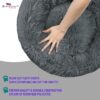 ZEXSAZONE® Round Donut Comfortable Durable Both Sides usable and Washable Pet Bed | Cat Bed | Puppy Bed | Dog Bed | Medium Dog Bed for Cats Puppies Labrador German Shepherd Medium Size mat Summer