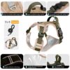 FYA Dog Harness with 1.5M Leash Set,No-Pull Reflective Pet Vest Harness, Adjustable Waterproof Oxford Fabric Dog Vest with Handle,Easy Control for Medium Large Dogs