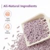 Amazon Basics Premium Tofu Cat Litter | 5 Kg (2.5 Kg x 2 Packs) | Organic | Biodegradable | Flushable | Dust-Free | Instant Clumping | Mild Lavender Fragrance