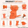 816YSAHLmWL._SL1500_.jpg Foodie Puppies Dog Squeaky Chew Latex Rubber Toy - (Orange T-Rex) for Small Dogs & Puppies | Durable, Soft, Animal Design, Fetch & Chew Safe Play Toy | Reduce Separation Anxiety