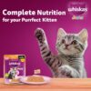 81DckMPrTKL._SL1500_.jpg Whiskas Junior Kitten (2-12 Months) Wet Cat Food, Chicken with Salmon in Jelly, 80 g x 28, Hydrating Food Made with Real Fish, 100% Complete & Balanced Nutrition for Kittens