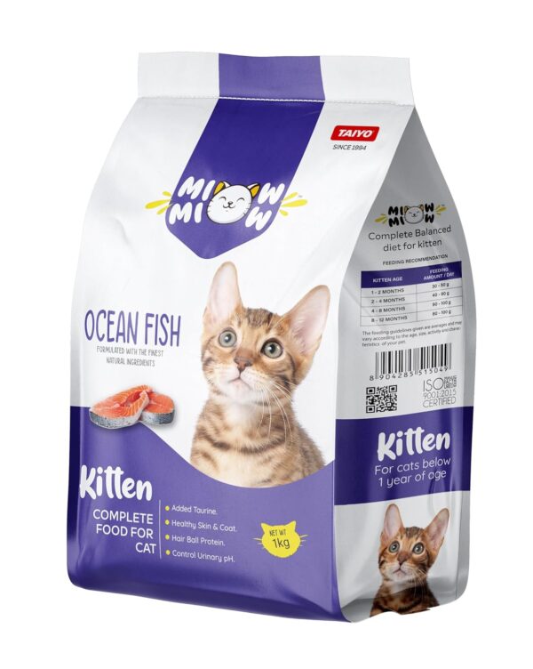 81EGq3h5L7L._SL1500_.jpg Kitten Ocean Fish, Dry Cat Food, Complete and Balanced Diet, Formulated with The Finest Natural Ingredients, Vitamins and Minerals, 1 Kg